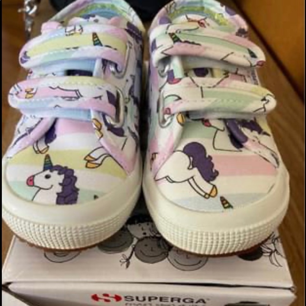 Superga NIB unicorn toddler sneakers